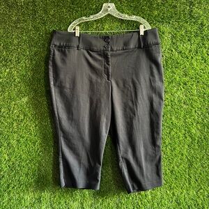 Lane Bryant 20 Cropped Pants Black Plus